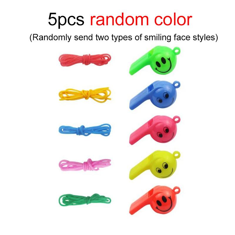 5~10pcs Whistle Plastic Mini Horn Cheerleading Supplies Sports Competition Soccer Basketball Cheerleading Referee Whistles TMZ