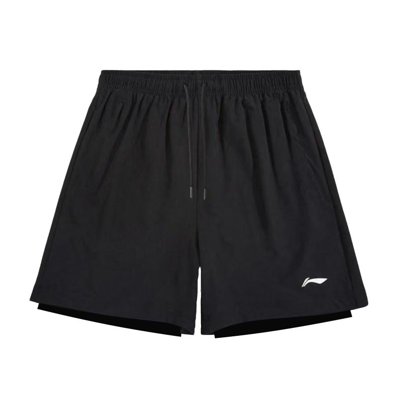 Li-Ning Quick-Drying Breathable Cool Ice Silk Thin Versatile Comfortable Anti-Exposure Double-Layer Sports Shorts Women Shorts APST615-1