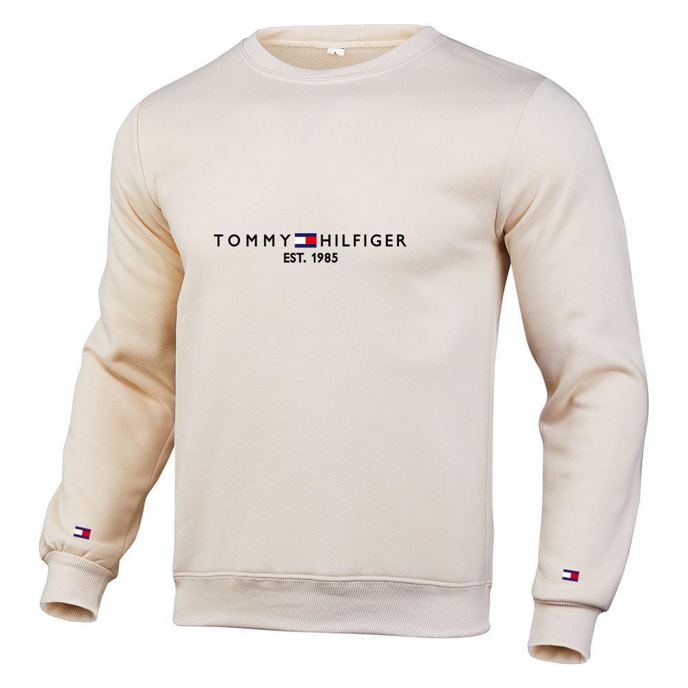Saison Direct Sales Neuer Herren und Damen Pullover Pullover Lässig Locker Sport Rundhals Langarm Sport Fleece XXXL white