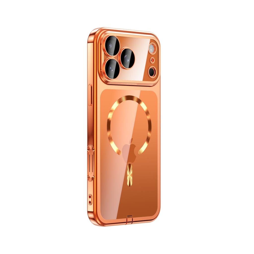 New Plating Clear Lens Protector Magsafe Phone Case For iPhone 17 Pro Max 16 15 14 13 12 Pro Max 17Pro 17Air Magnetic Soft Cover
