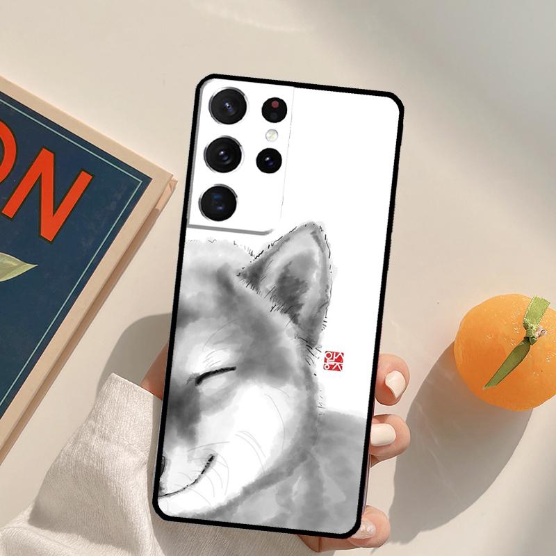Animal Shiba Inu Dog Phone Case For Samsung Galaxy S25 S26 Ultra S24 S20 S21 S22 S23 Plus S10 S25 FE Back Cover