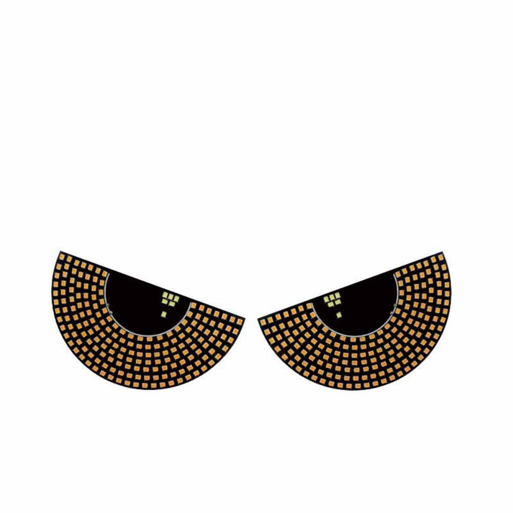 2PCS Universal Car Eyes Light Demon Eye Design Vehicle Signal Lights  Truck Accessories