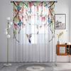 2 Pieces HD Digital Spring Hummingbird Floral Print Curtains Home Decorating Style Decorating Living Room Bedroom Rodding Curtai