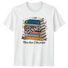 I Like Books More Than I Like People Reading Hobbies Unisex Graphic TShirt