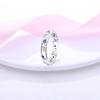 925 Silver Women Finger Rings for Women Cocktail Ring Geometric Cubic Zircon Heart Wedding Jewelry