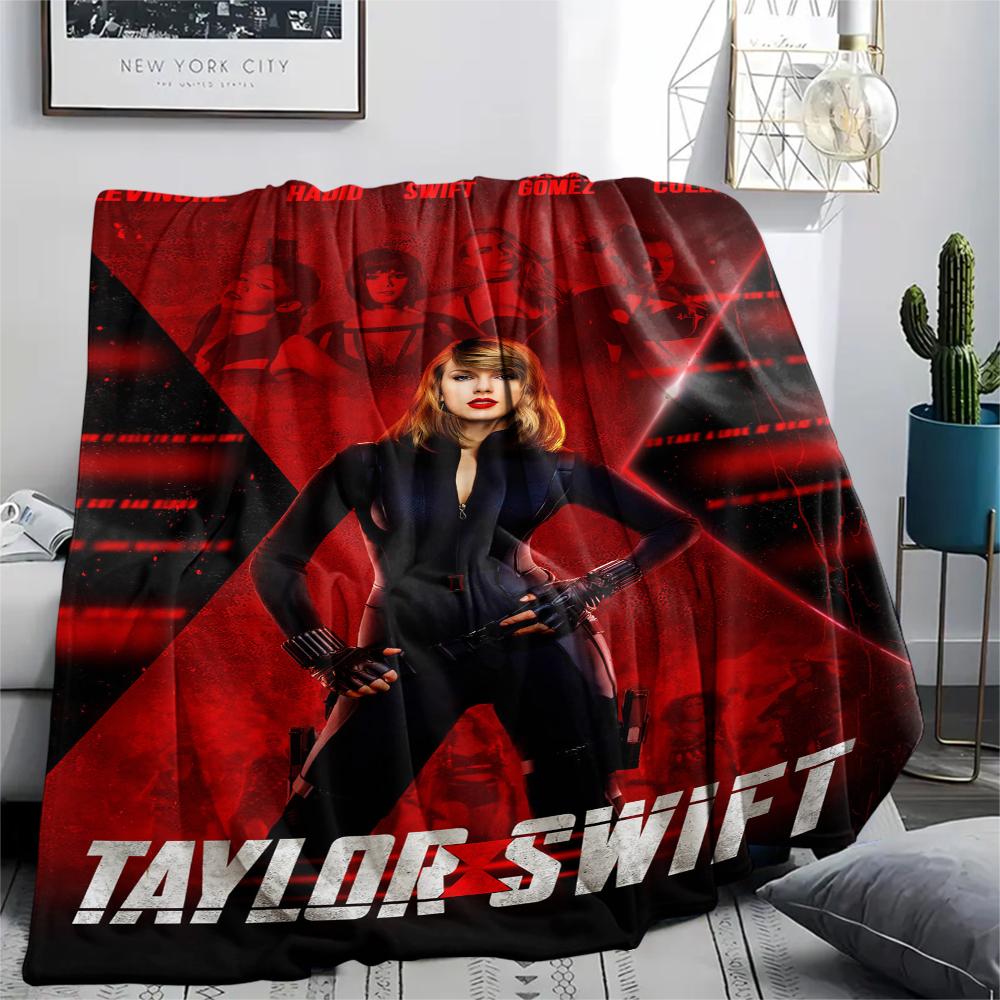 1 Stück Taylor Print Flanelldecke, Hohe Qualität, Für alle Jahreszeiten, Heimdekoration, Wärme und Komfort, Perfekt für Weihnachtsgeschenke