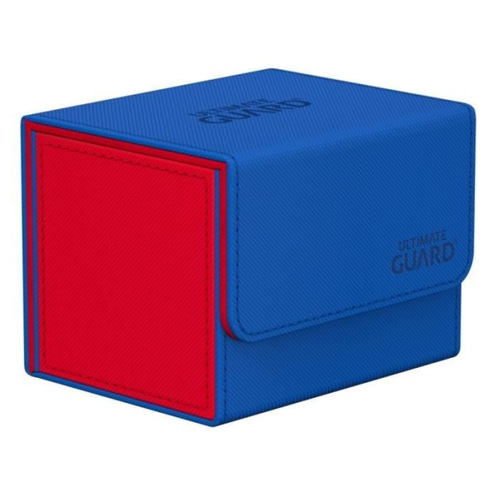 Boîte de rangement pour cartes - Ultimate Guard - Sidewinder 100+ - Bleu/Rouge - XenoSkin SYNERGY - Mixte