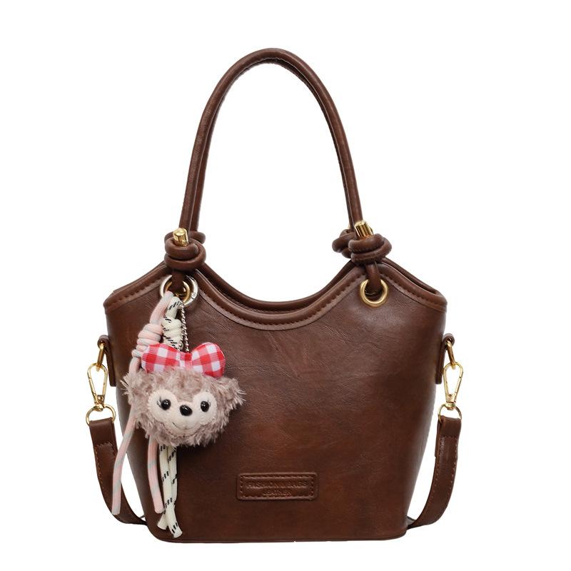 New fashion versatile bucket bag cute niche fashion casual basket bag commuter messenger