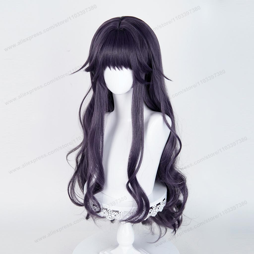 Waguri Kaoruko Cosplay Synthetic Wig 90cm Long Purple Gray Woman Hair Anime Heat Resistant Wigs