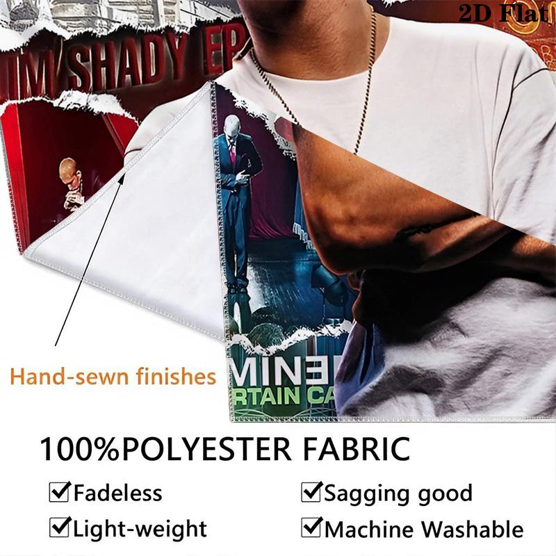 Eminem Wall Tapestry Aesthetic Wall Hanging Printed Fabric Blanket Decorative Tapestries For Bedroom Living Room Home Decor