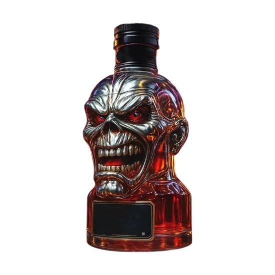 300ML Whiskey Decanter Unique Glass Whiskey Bottle Statue Artistic Liquor Container Iron Lady 50th Anniversary Whisky Gift for Whiskey Lovers