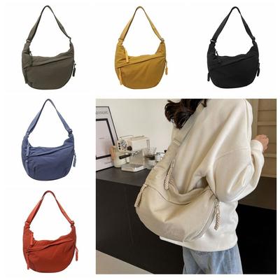 Large Capacity Tote Bag Simple Single-shoulder Bag Trendy Shopping Handbag  Student