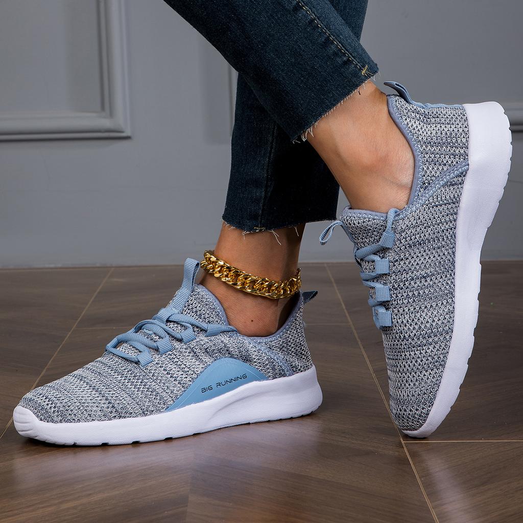 Autumn New Casual Shoes Lace Up Shoes Lightweight Comfortable Breathable Walking Sneakers Tenis Feminino