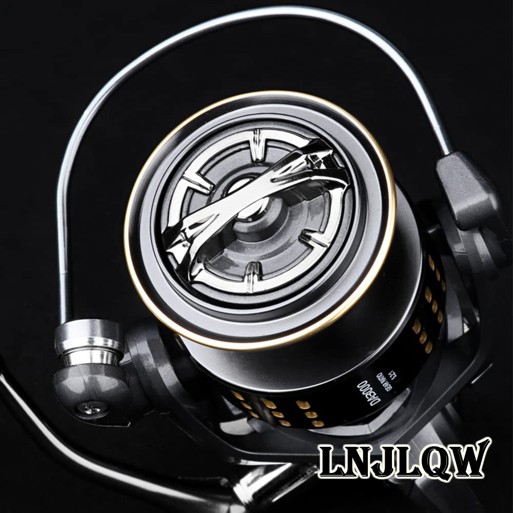 LNJLQW Spinning Reel Bait Reel Sea Reel Left and Right Interchangeable Reel Comfortable Freshwater Saltwater Fishing Ideal for Beginners DA3000