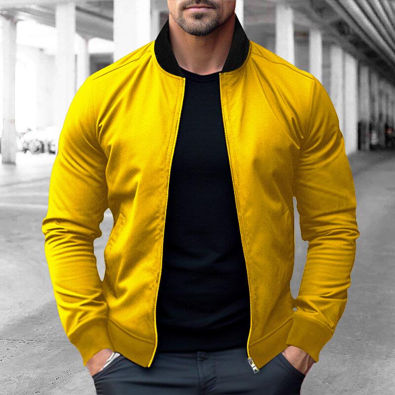 Men S Pilot Zip Jacket Slim Fit Outdoor Sport Coat Spring Autumn