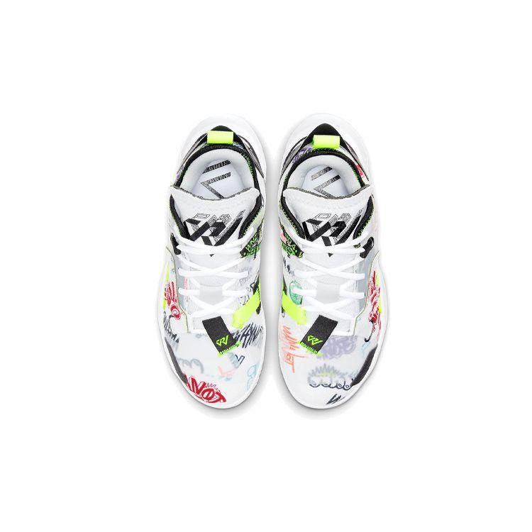Air Jordan Why Not Zer0.4 GS Graffiti Kids Sneakers White Photon-Dust Volt DD9659-007