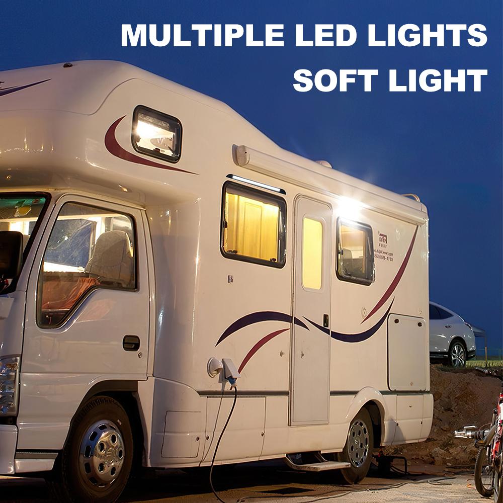 12 V-28 V LED Işık Çubuğu Römork Dış Lamba Led Şerit Işıklar 4.5 W floresan lamba dolap ışığı Karavan Van Otobüs Araba Tekne Kamyon