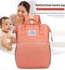 Portable Folding Mummy Bag: Lightweight, Large-Capacity Mother & Baby Backpack with Multi-purpose Bed Feature.