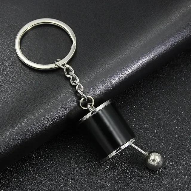 

Creative Metal Mini Auto Parts Car Wheel Keychain Body Kit Enthusiast Keyring Accessories Key Ring Chain for Men Woman Gift чёрный