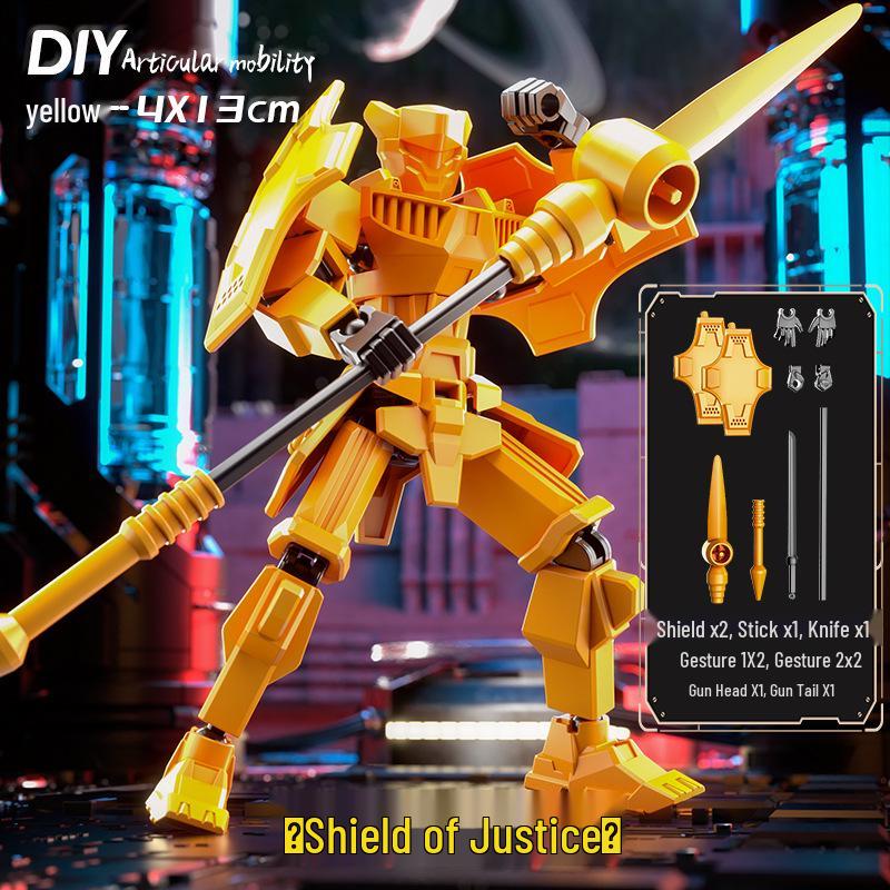 Cross Lucky Warrior Magnetic Transformable Mecha Figure Toy