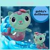 Entzückendes Gabby's Dollhouse Plüschtier Meerjungfrauen-Katze Stoffpuppe für Kinder und Mädchen