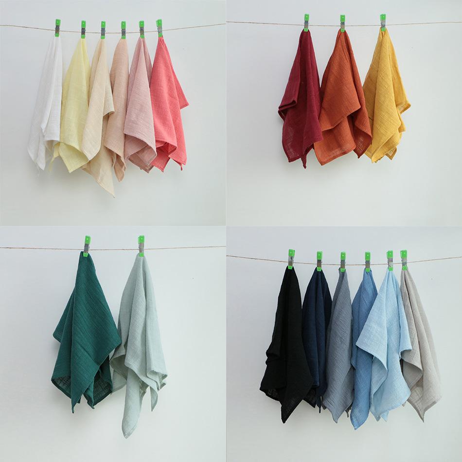 4PCS 45X60CM Large Size Gauze Cotton Napkins,Reusable Kitchen Dining Placemats,Customized Dinner Table Rustic Wedding Decor