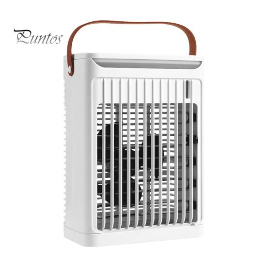 

Вентилятор кондиционера 3-в-1 Настольный увлажнитель воздуха Цветной световой дизайн 5 настроек скорости Низкий уровень шума Бак на 680 мл Мини-кондиционер Туманообразователь