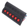Marine Switch Panel 6 Gang Waterproof Pre Wired with Overload Protector ON OFF for RV Boat DC12V
