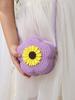 Süße florale Sommer-Strohhut-gewebte Crossbody-Mini-Tasche 2025