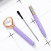 Removable Ballpoint Pen Love-shaped Crystal Diamond Student Stationery For Office Business School
