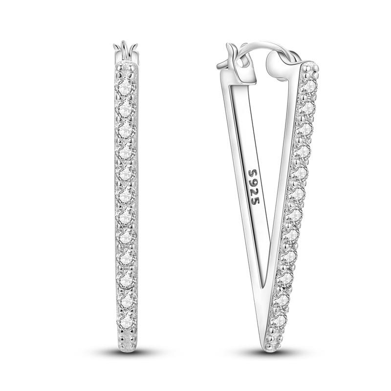 925 Sterling Silver Simple Gold U-shaped Earrings Jewelry Versatile Hoop Earrings for Women Jewelry Fine Birthday Party Gifts