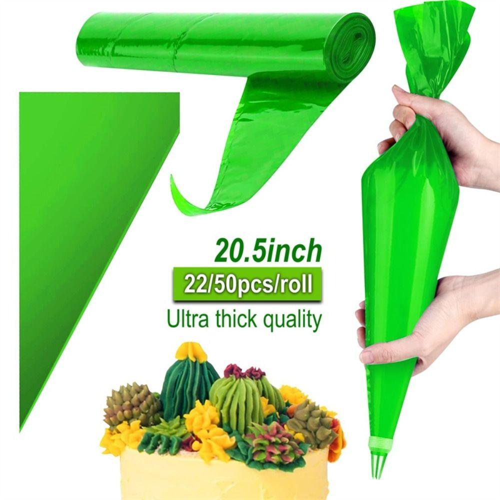 50Pcs New 52cm Piping Bag Extra Large Tear-Off Pastry Bag Extra Thick Cream Squeeze Bags Baking Tools