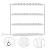 220v 63mm 36 Plant Sites 8W PVC 4 Pipes Wall-mounted Hydroponic Nursery Pots Rack Growing Kit Water Pump Tube Set White Garden Tools