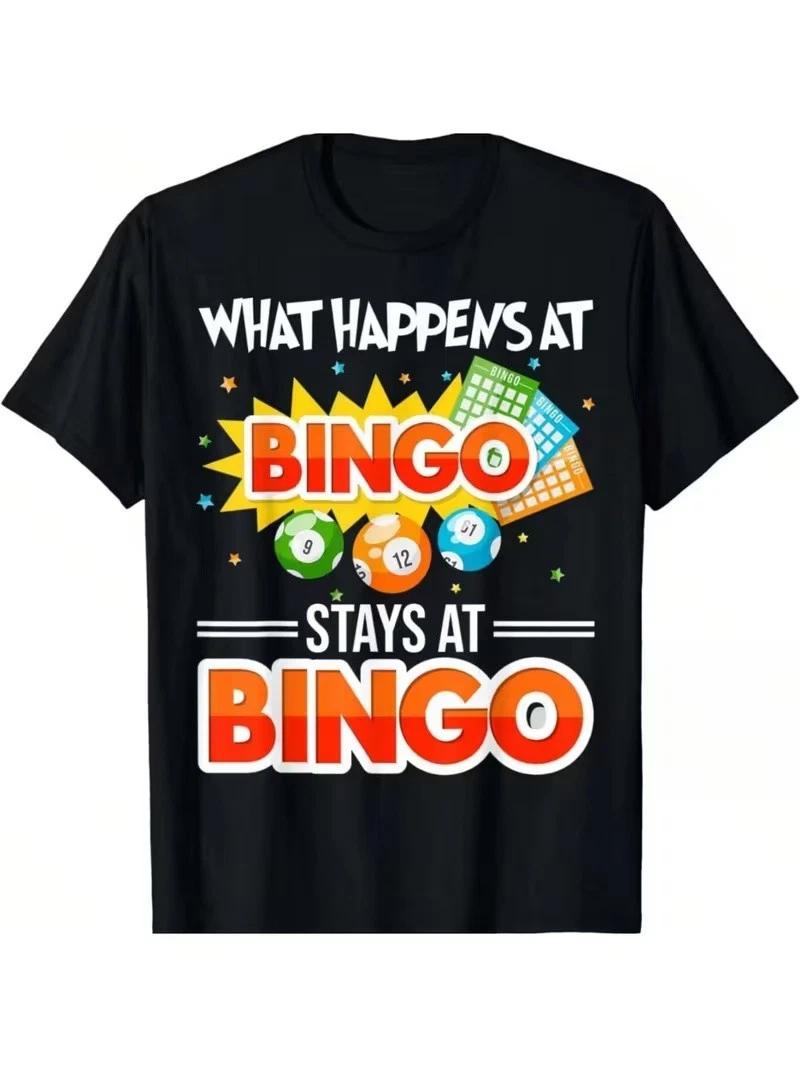 What Happens At Bingo Stays At Bingo Graphic T-Shirt XL