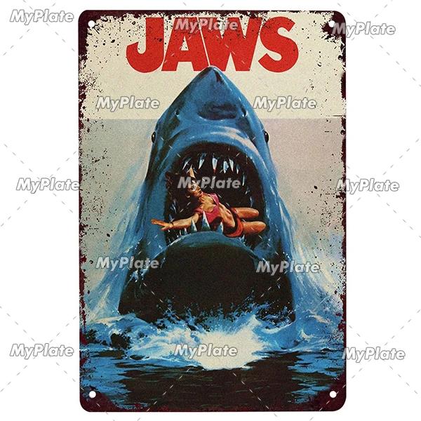 Science Fiction Film Poster Metall Zeichen Vintage Plaque Zinn Zeichen Platte Wand-dekor Für Club Mann Cave Kunst Malerei film