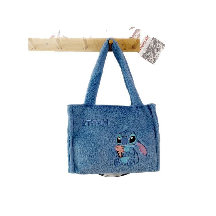 Tasche Tragetasche Plüsch Für Frauen Mit Reißverschluss Und Innentasche Tägliche Nutzung