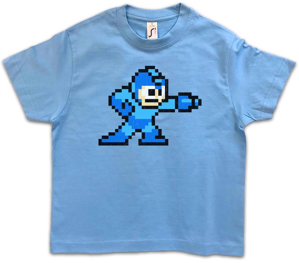 MEGA BOY Kinder Jungen T-Shirt Mann Spiel 16 Bit Retro Videospielkonsole Konsole NES