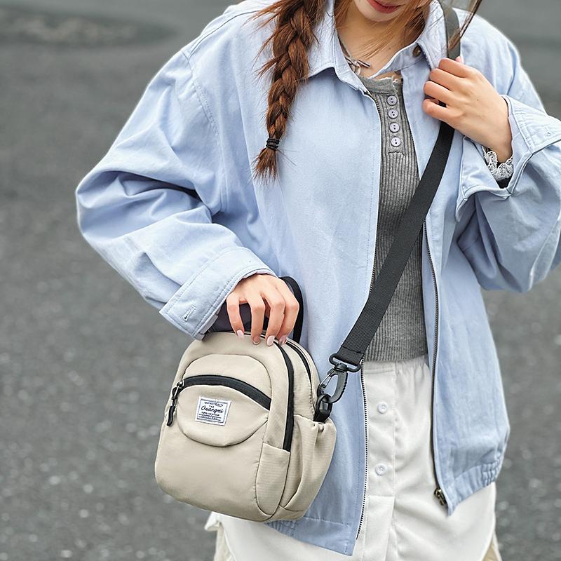 Nylon Bag Men's Multi-Pocket Shoulder Bag Women's Lightweight Crossbody Bag