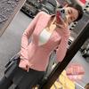 Yoga clothes women's 1011 new spring slim-fit stand-up neck sports jacket long-sleeved zipper warm fitness clothes top