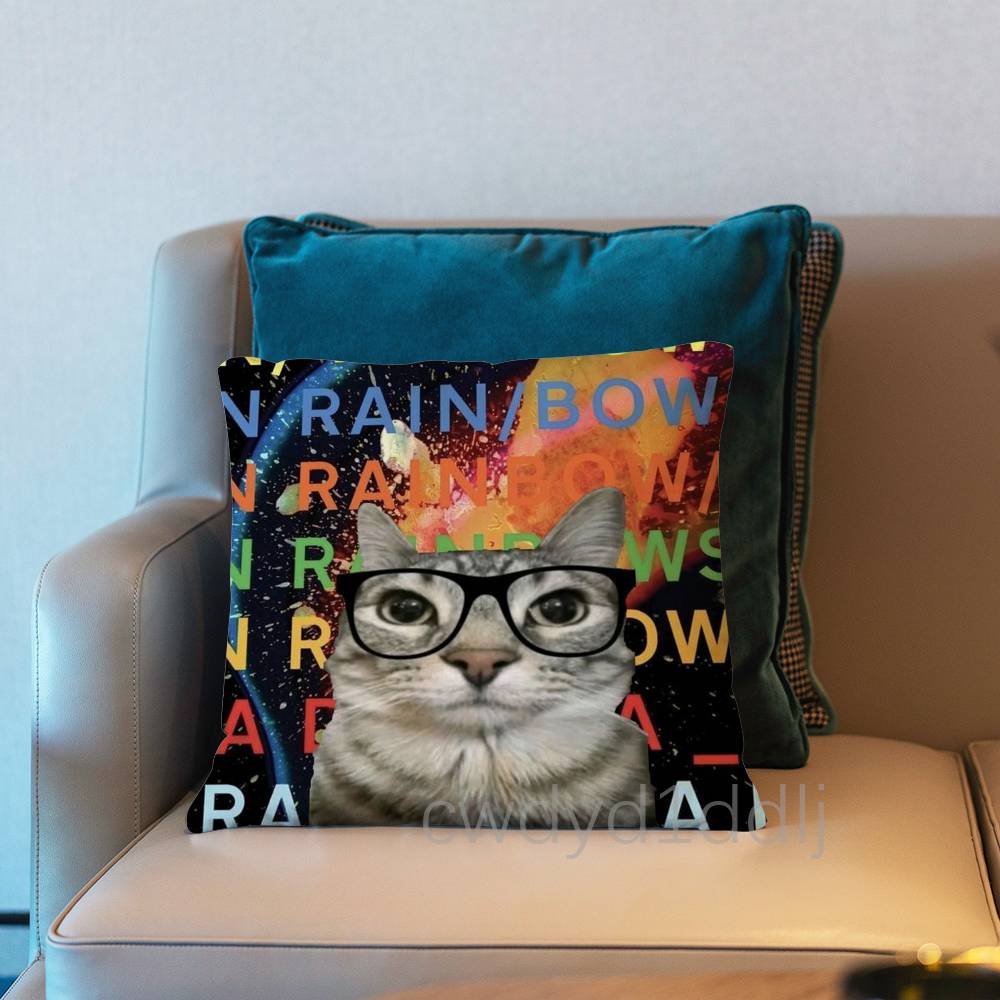 

RRadiohead In Rainbows Pillow Case Cover Square Sofa With For Pattern Comfortable Cushion suitable Of Room 30x30cm