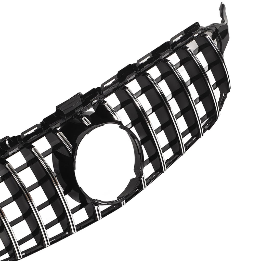 For Panamericana GT   Grille Replacement for   C Class W205 C205  05 PreFacelift 20152018(Gloss Black )