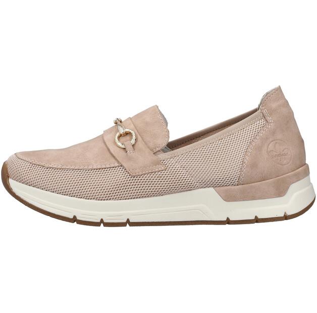 

Женские слипоны Rieker Loafer 58955 vegan pink rose
