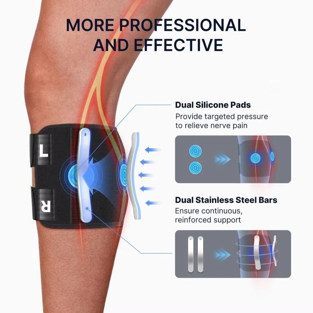 Dual Pressure Pads Sciatica Relief Devices Compression Knee Pads  Sports Protective Gear