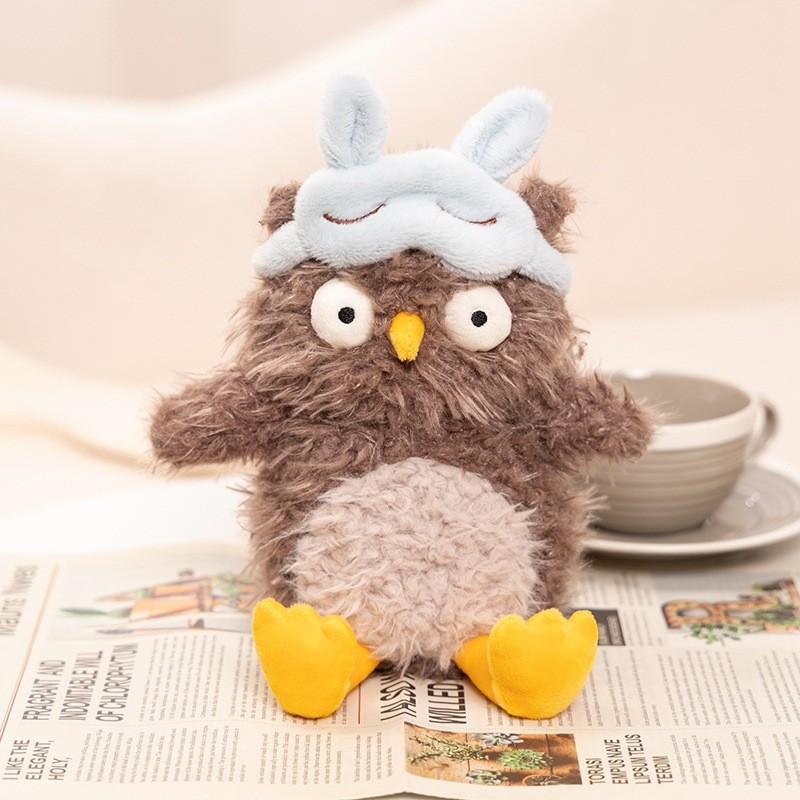 Søt Øye Jellycat Maske Ugle Plysjleketøy Myk Dukke Romdekorasjon Festivalgave