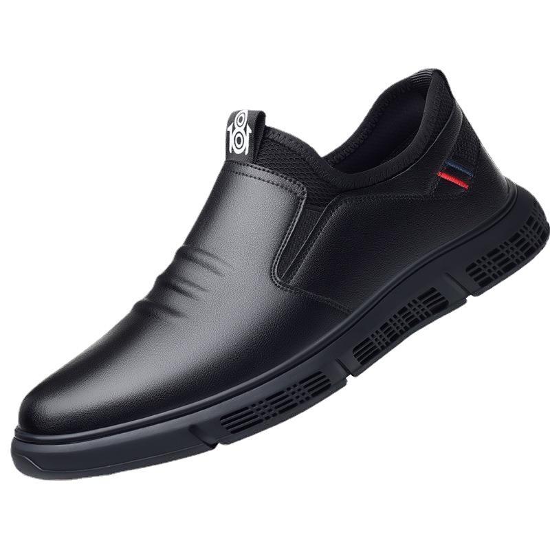 Trend Soft Business Leather Shoes Soft Sole Comfortable One-pedal Men's Casual Shoes Fashion Versatile Work Men's Shoes Batch