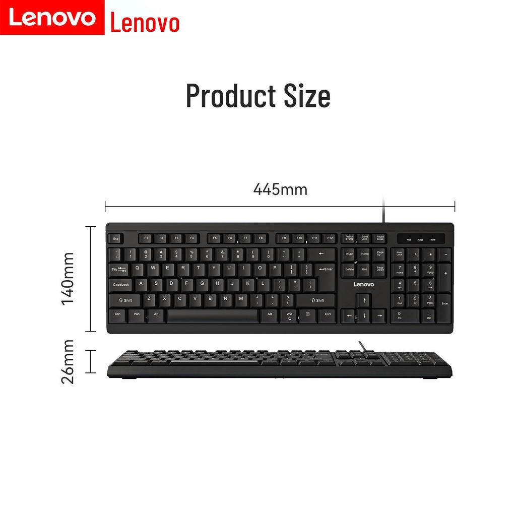 Lenovo Slim Ergonomic USB Keyboard with Micro-Arc Keycaps