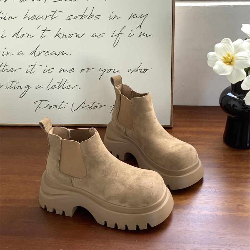 New Product Hot Sale Autumn New Thick-soled Heightening Versatile Casual Martin Boots Short Boots 6007