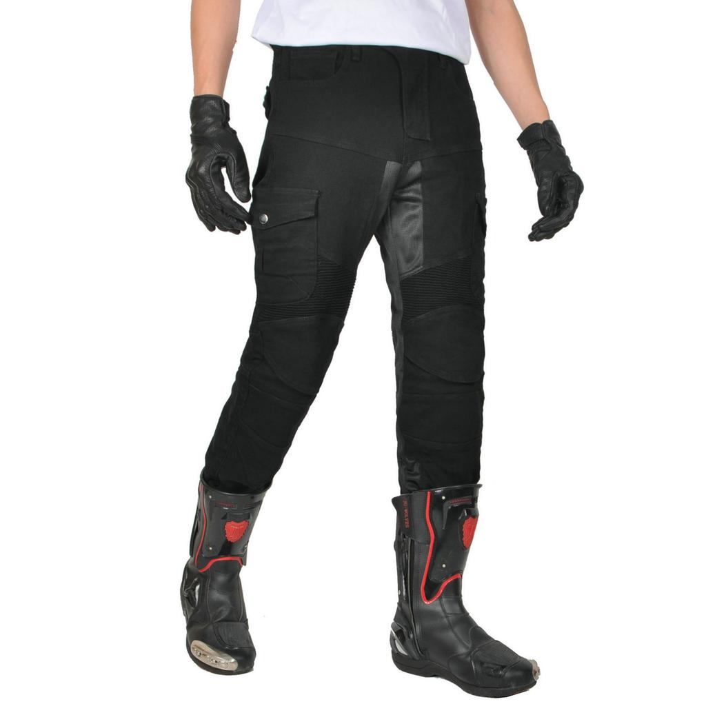 Motorcycle Jeans Summer Mesh Breathable Motorcycle Racing Fall Resistant Cargo Cycling Pants Silicone Protector