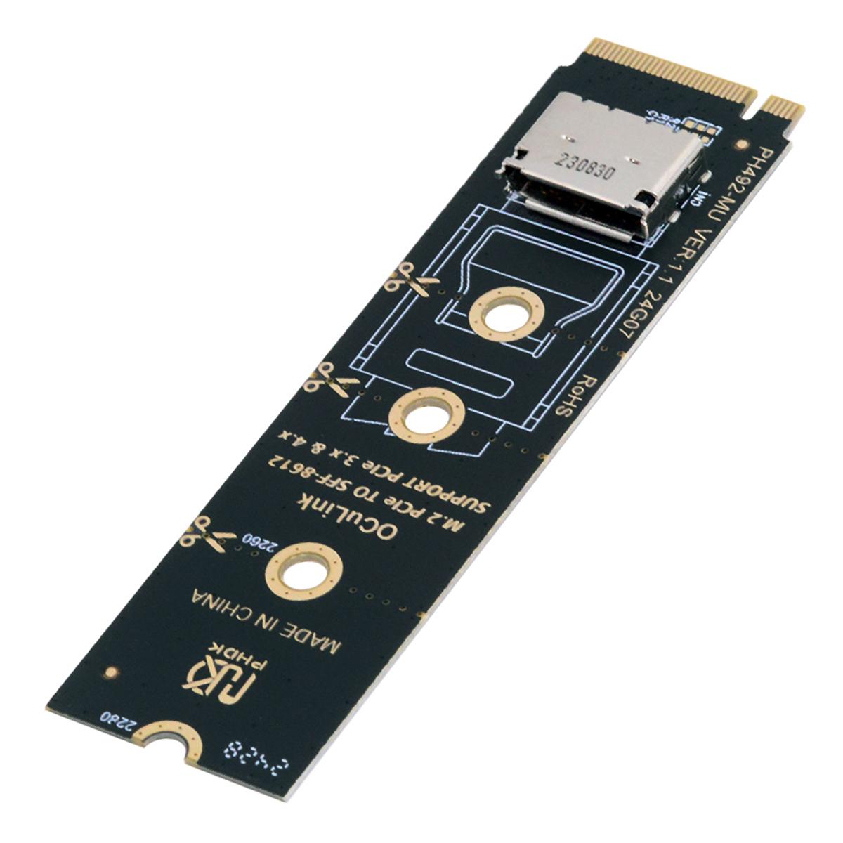 

SF-023-2280BK 2280 PCI-E4.0 M.2 M-Key до Oculink SFF-8612 SFF-8611 Вертикальний Хост-адаптер As Shown A