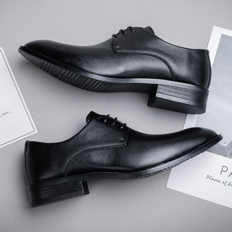 Fashion British Style Shoes For Men Comfy Business Shoes Male New Casual Leather Shoes Men's Dress Shoes Formal Leather Large Size 48